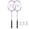 Set badminton Nils NRZ2053 2 rachete, 3 fluturasi, 1 husa de protectie FitLine Training