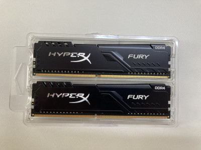 Memorie HyperX Fury Black 16GB DDR4 3200MHz CL16 Dual Channel Kit foto