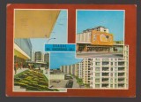CPIB 24673 CARTE POSTALA - ORASUL GHEORGHE GHEORGHIU DEJ, MOZAIC, BICICLETA, CIRCULATA, 1973, STAMPILE, TIMBRU