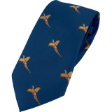 Cravata de vanatoare Jack Pyke cu fazan &ndash; Shooting Tie Pheasant culoare Navy