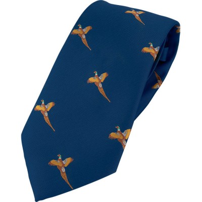 Cravata de vanatoare Jack Pyke cu fazan &amp;ndash; Shooting Tie Pheasant culoare Navy foto
