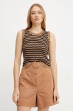 Weekend Max Mara vesta femei, culoarea maro, light, 2515361092600