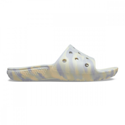 Papuci Classic Crocs Marbled Slide Kids Gri - Atmosphere/Multi foto