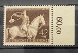Deutsches Reich-1943-Panglica Maro (Michel 854) MNH de Margine Dreapta cu Cifră 60,00 -Bn1