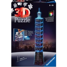 Puzzle cu Led Ravensburger 3D Taipei, 216 Piese foto