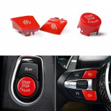 Set Capac Buton Start-Stop + Capace Buton Volan M1+M2 Bmw X6 F16 2014&rarr; SSV-8006+8027+8028 Rosu