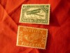 Serie Avion si Posta Germania 1919 , 2 valori , 1 fara guma, Nestampilat