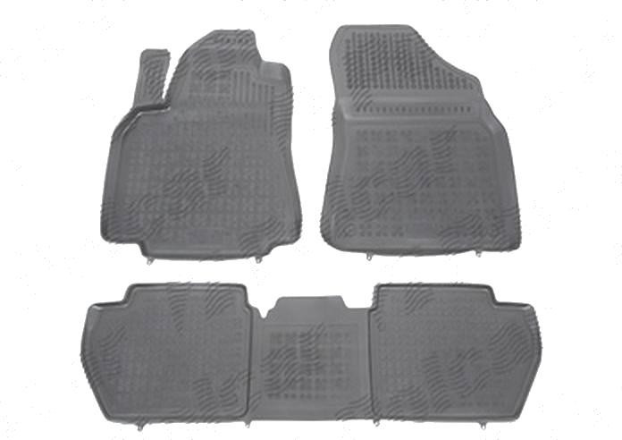 Set covorase auto din cauciuc Citroen Berlingo (7_) 02.08-06.12 / 06.12-07.18; Peugeot Partner 03.08-06.12 / 06.12-07.18; negre, material polietilena
