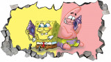 Sticker decorativ, SpongeBob, Galben-Roz, 90 cm, 8275ST-4