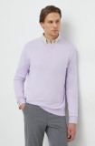 Cumpara ieftin United Colors of Benetton pulover de bumbac culoarea violet, light