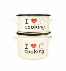 Oala si cratita Cooking cu capac 22 cm, set 4 piese foto