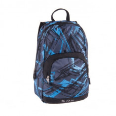 Rucsac pentru scoala cu 2 compartimente,model Solo Blue Mountain,44x29x18 cm