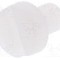 Surub M4, poliamida, lungime 6mm, cap rotund, pas filet 0.7, DREMEC - 8G201M4X06