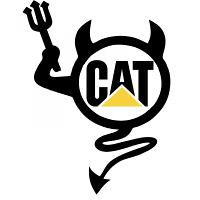 Sticker Auto , zDevil CAT, , Autocolant Caterpillar Tuning Industrial foto