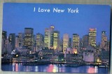AD 762 C. P. VECHE - I LOVE NEW YORK -MID MANHATTAN SKYLINE -NEW YORK CITY -1983, Circulata, Franta, Printata
