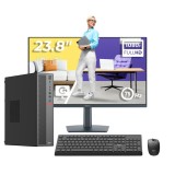 PC Office OptimX T5 SFF cu i5-10500T, 8GB, SSD 256GB si monitor FHD 23.8