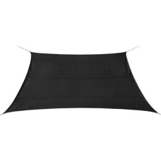 Parasolar patrat din HDPE, 3,6 x 3,6 m, antracit foto