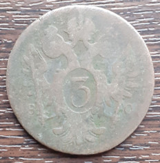 (M91) MONEDA AUSTRIA - 3 KREUZER 1800 foto