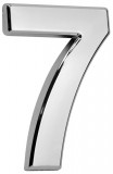 Număr MagicHome &acute;7&acute;, număr de casă, cu bandă adezivă, argintiu, 70x100 mm, ABS, Strend Pro