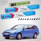 Cumpara ieftin Ștergătoare Ford Focus Gen I DNW Estate 1999-2004 | Set Față și Spate Flat Premium &ndash; TeamCar&reg;