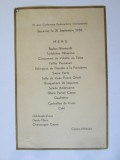 Rar! Meniu Capsa-Athenee a 21-a Conferinta Parlamentara Internationala 1936