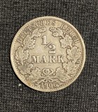 Moneda 1/2 mărci 1906 A argint