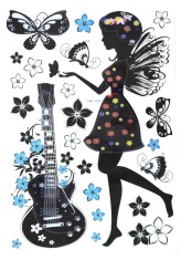 Sticker decorativ perete, camera copii, diverse modele, D393, 62 x 37 cm