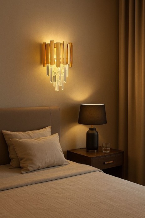 Aplica De Perete, 2 X E27, Decor Sofisticat