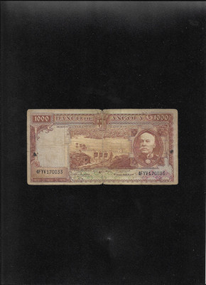 Rar! Angola 1000 escudos 1956 seria170033 uzata foto