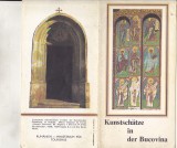 bnk div Pliant turistic Comori de arta din Bucovina - in limba germana - 1976
