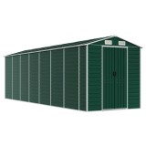 Cumpara ieftin Sopron de gradina, verde, 191x640x198 cm, otel zincat