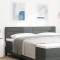 vidaXL Tăblie de pat design linii, gri &icirc;nchis, 180 cm, textil