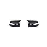 Set capace oglinzi tip Batman, negru lucios, pentru Honda Civic FD6 2006&ndash;2011