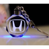 Breloc auto din cristal cu LED - Logo HONDA