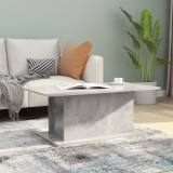 VidaXL Măsuță de cafea, gri beton, 102x55,5x40 cm, lemn prelucrat