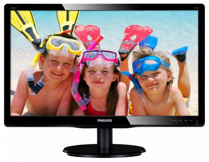 Monitor Second Hand PHILIPS 226V4L, 22 Inch Full HD LCD, VGA, DVI NewTechnology Media