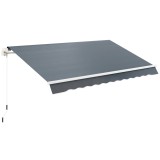 Outsunny Material de &Icirc;nlocuire pentru Copertină Retractabilă, 282x250 cm, Gri | Aosom Romania