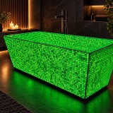 Cumpara ieftin Mozaic Fosforescent Verde 30x30 cm Glow in the Dark, Decor Perete/Pardoseala, Interior/Exterior