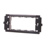 Rama fixare pentru 4 module Gewiss Top System, pentru aparataj modular, IP20, neagra