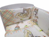 Set lenjerie patut cu 5 piese 120x60 cm Squirrels