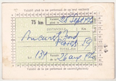 bnk div CFR - Abonament lunar cls 1 - 1970 foto