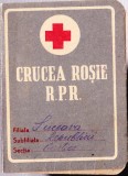 AMS# - CRUCEA ROSIE R.P.R. CARNET DE MEMBRU ZAMCA, SUCEAVA 1950