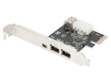 Card extensie PCIe DIGITUS - 400Mbps, Firewire 4pin și 6pin