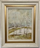 Georgeta Gheorghiu Horobeț, artistă ieșeancă, ulei realizat pe p&acirc;nză &icirc;n tehnica cuțit