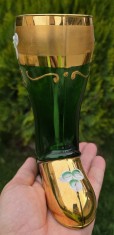 INEDITA VAZA VINTGE FORMA DE CIZMA DIN STICLA DE MURANO ITALIA