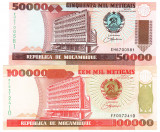 Mozambic Set 50 000-100 000 Meticais 1993 P-138-139 UNC