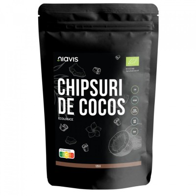 Chipsuri de cocos raw ecologice 125gr foto