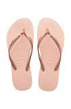Havaianas șlapi SLIM CRYSTAL SW II femei, culoarea roz, cu toc plat 4145651.0076