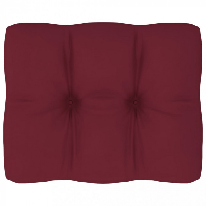 Pernă pentru canapea din paleți, roșu vin, 50 x 40 x 10 cm
