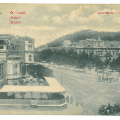5219 - BRASOV, Market, Terasa, Berarie, Romania - old postcard - unused